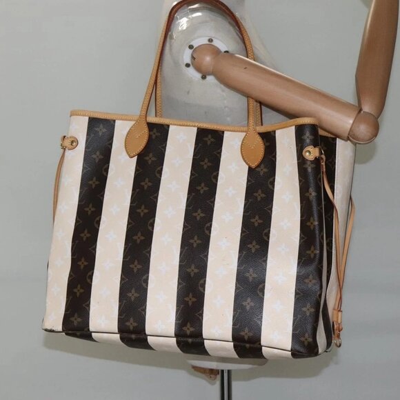 LOUIS VUITTON Monogram Rayure Neverfull GM Tote Bag - Picture 1 of 13